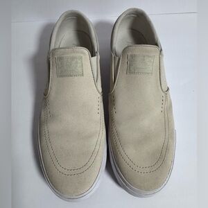 Nike SB Zoom Stefan Janoski Mens Light Bone Suede Slip On Size 12